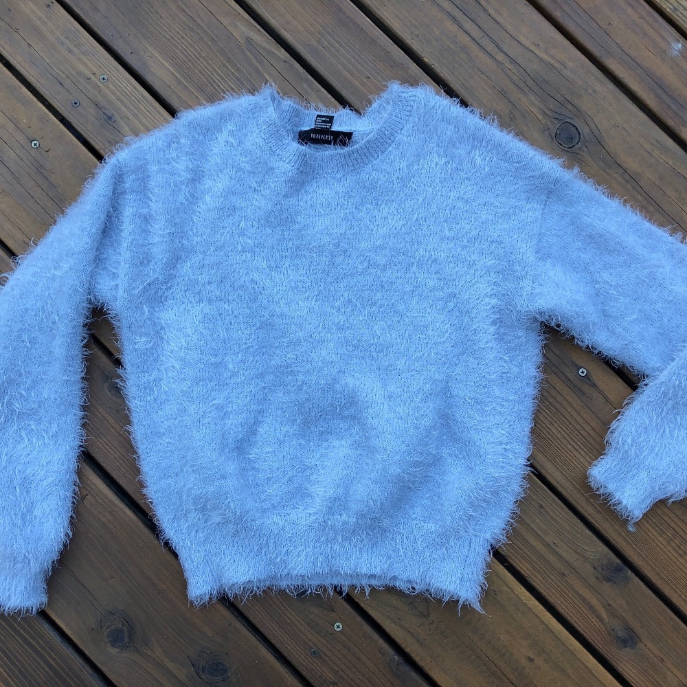 Forever 21 Lavender Super Soft Fuzzy Sweater